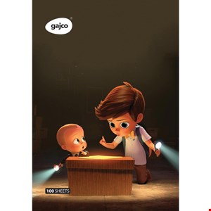 دفتر شکلاتی 100 برگ گاجکو طرح بچه رئیس